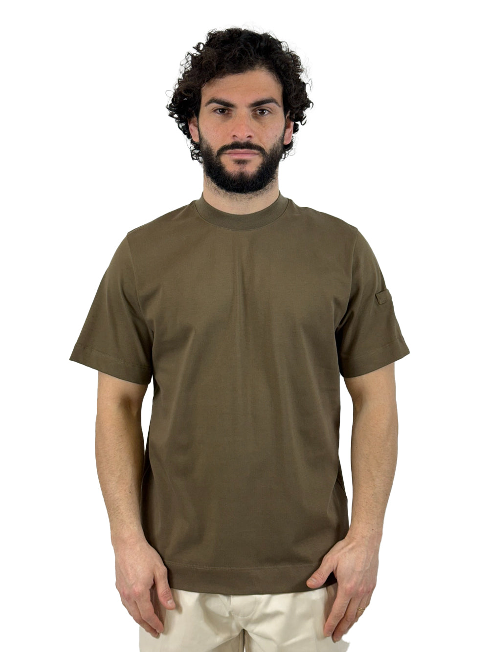 YES LONDON T SHIRT XM4255 TABACCO