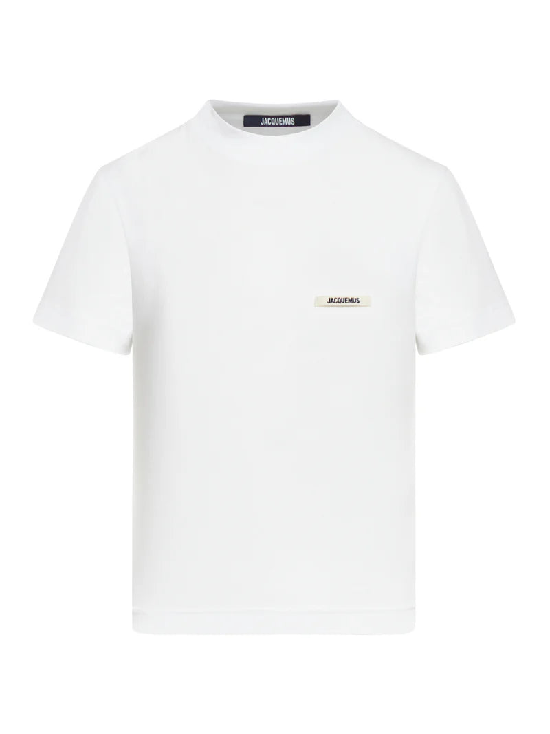 JACQUEMUS LE T SHIRT GROS GRAIN MC TSW00550AJ00029 WHITE