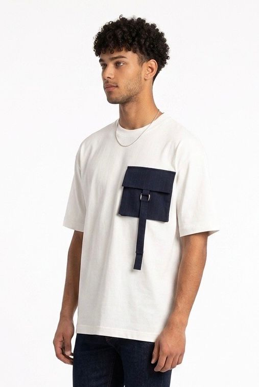 DARK LABEL T SHIRT DRKM834 BIANCA