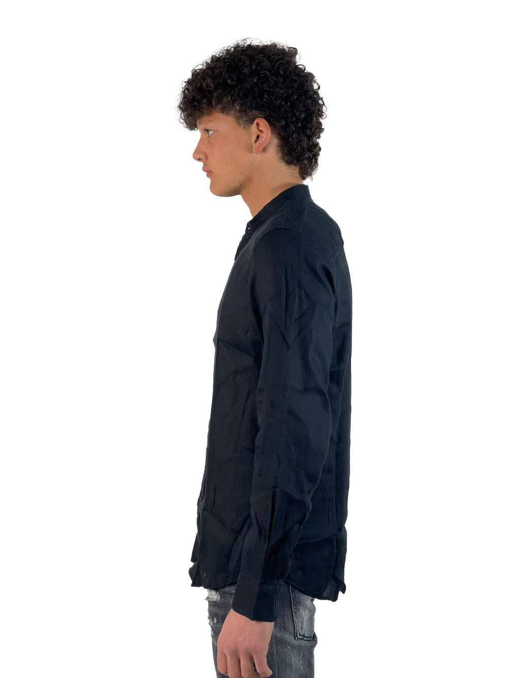 GIANNI LUPO CAMICIA NERA GL7620