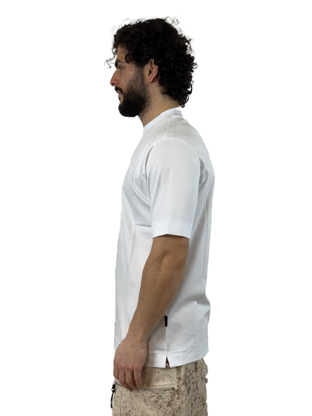 YES LONDON T SHIRT BASIC XM4293 BIANCA