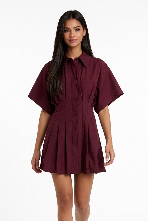 KOSTUMN ABITO CAMICIA KE2684 BORDEAUX