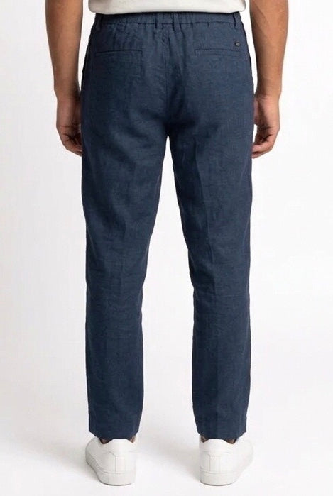 SEINSE PANTALONE LINO PSE1527SS BLU
