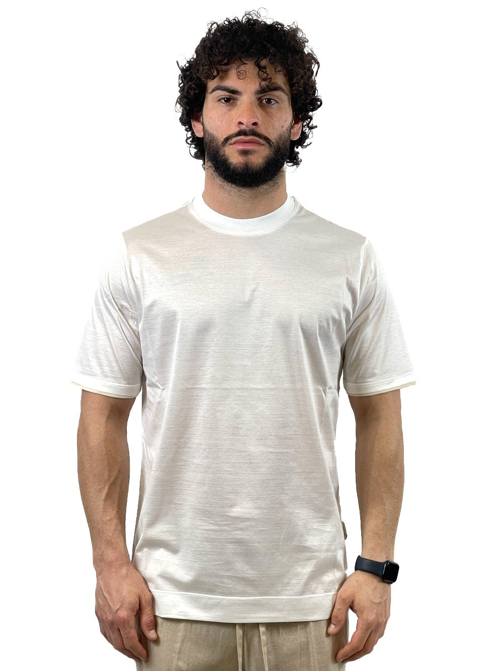YES LONDON T-SHIRT BIANCO/NUDE XM4165