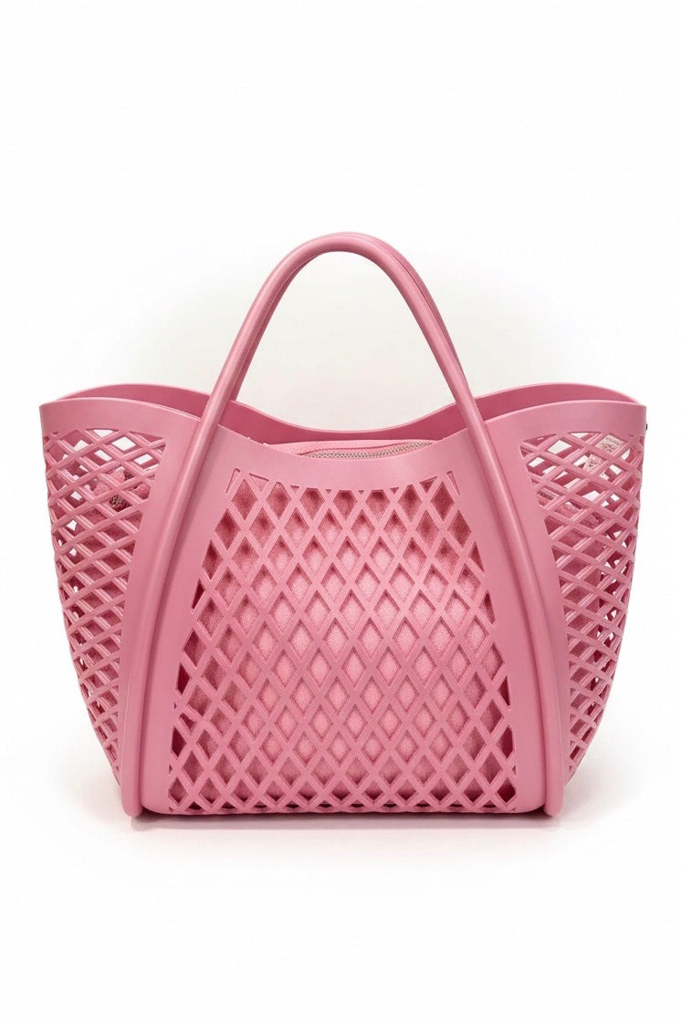 MARC ELLIS FLAT BASKET M ROSE/SILVER