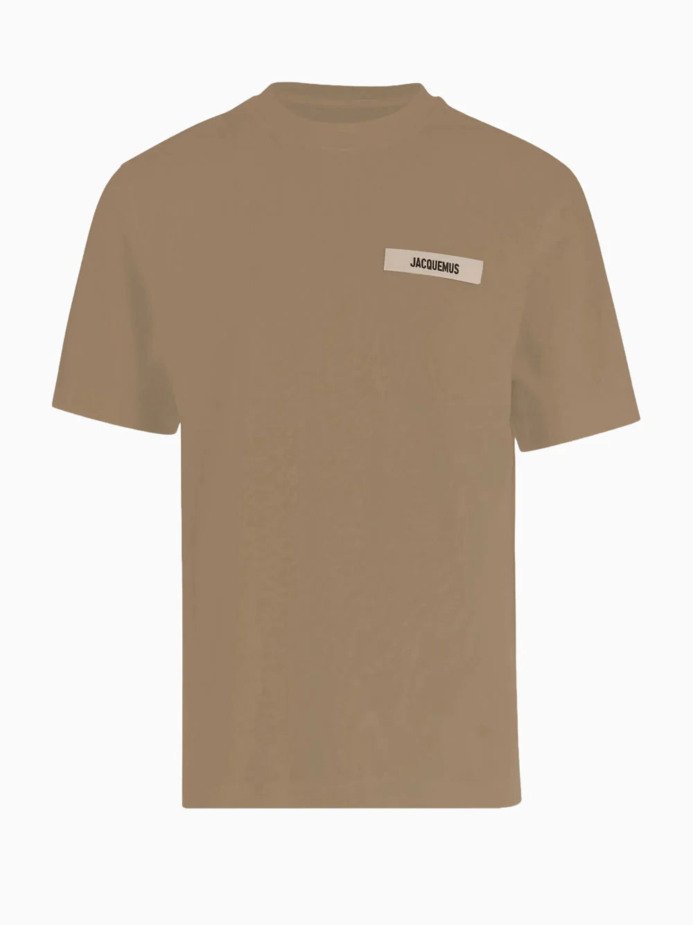JACQUEMUS LE TSHIRT GROS GRAIN DARK BEIGE