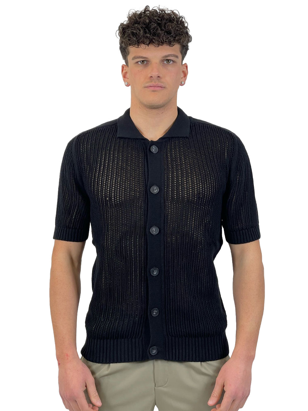 SEINSE CARDIGAN NERO ME2984SS