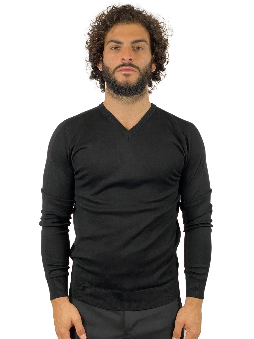 SEINSE MAGLIA A V NERA MI3060SS