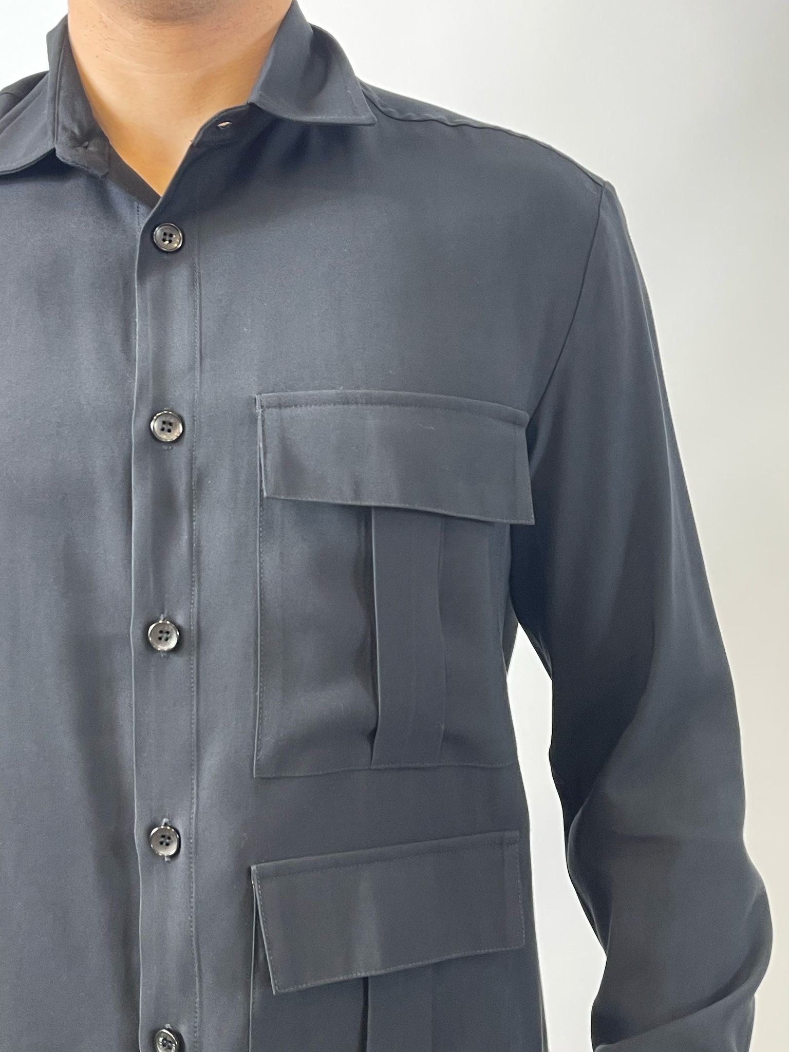 YES LONDON CAMICIA XCM7184 NERO