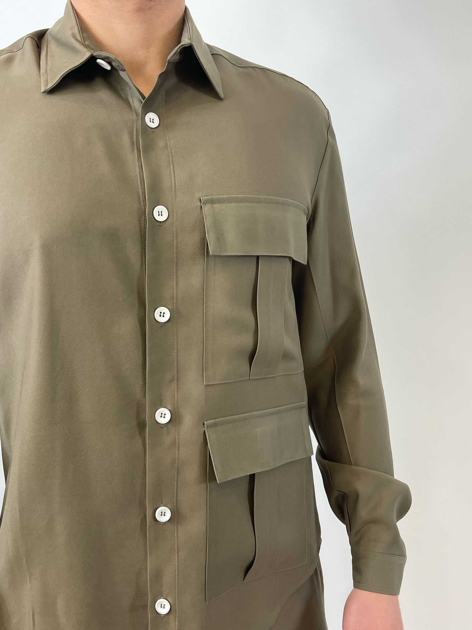 YES LONDON CAMICIA XCM7184 ARMY