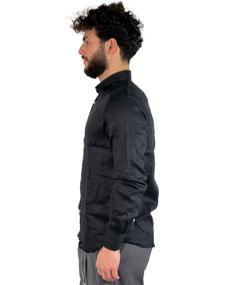 GIANNI LUPO CAMICIA BLACK GL7619S