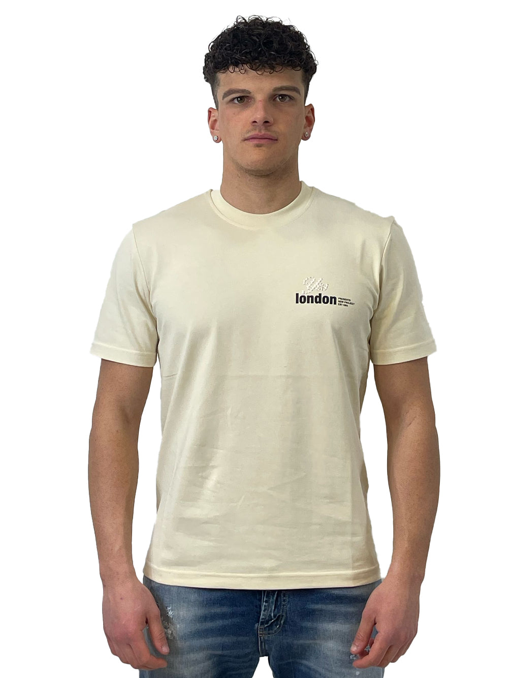 YES LONDON T-SHIRT PANNA XM4205