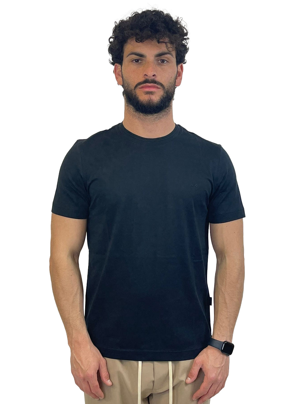LIU JO T-SHIRT ROUNDSILK BLACK