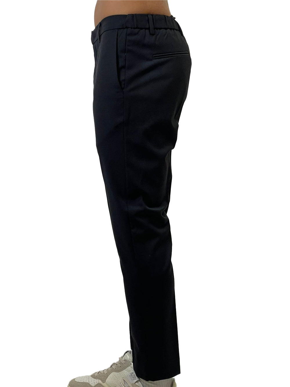 PRIME PANTALONE FRESCO LANA NERO AG2404