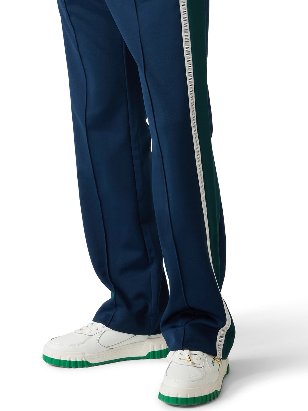 CASABLANCA MESH TAPE TRACK JACKET AND PANTS NAVY