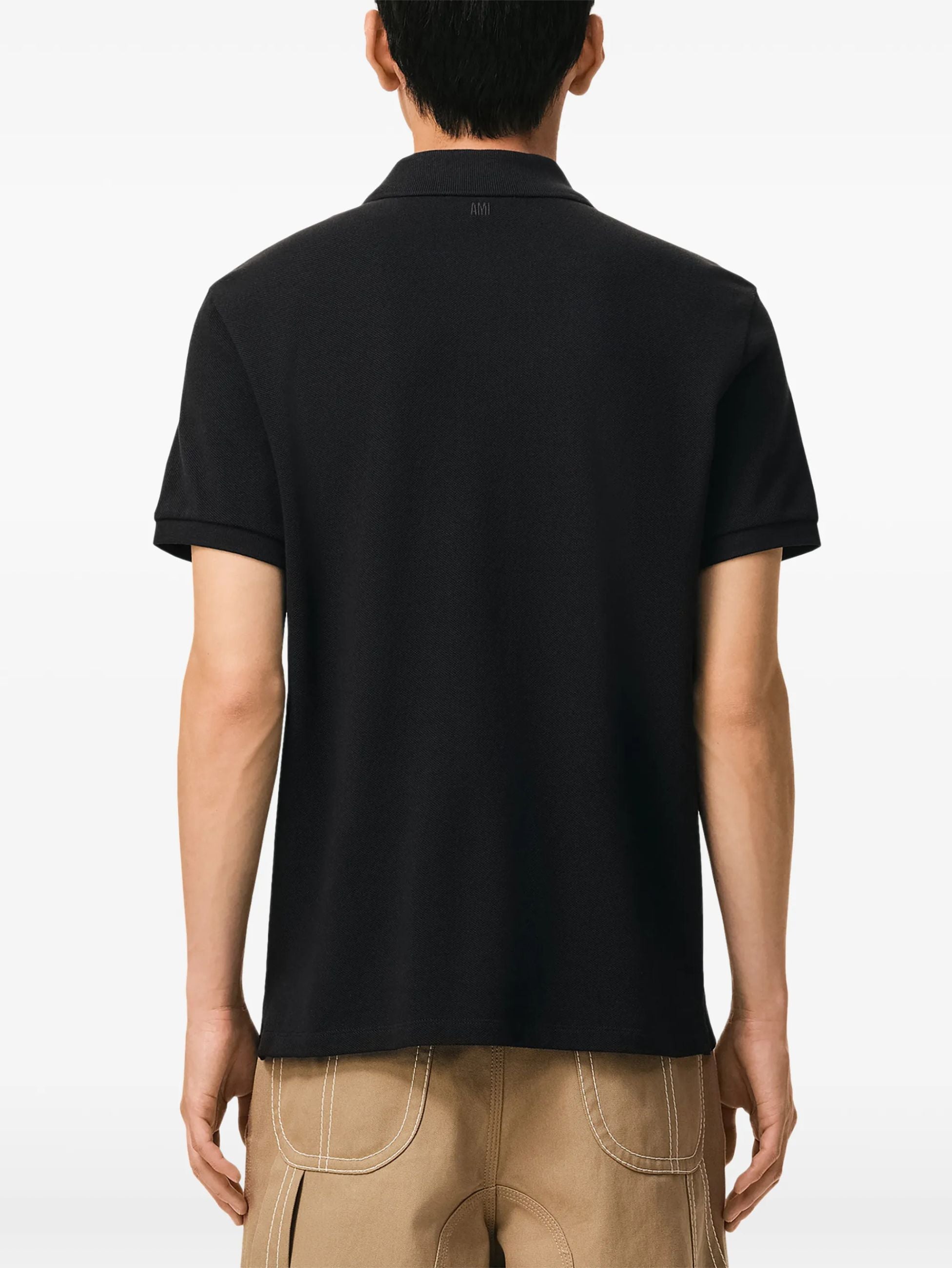AMI PARIS POLO HPL411 760 045 NOIR/BLANC