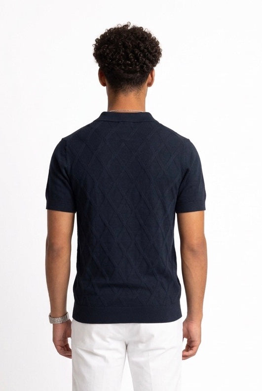 DIKTAT POLO LOSANGHE DK17-019B BLU