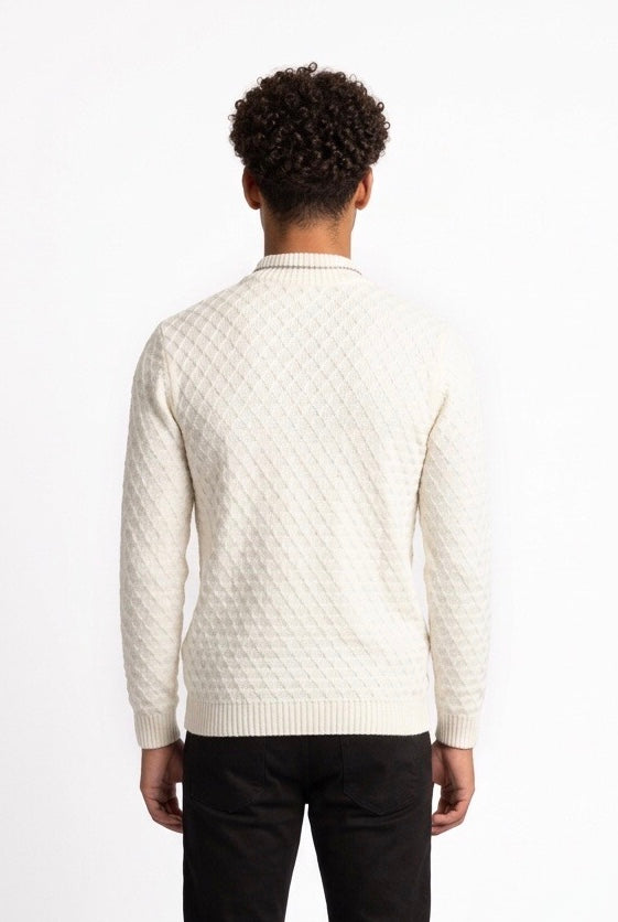DIKTAT MAGLIA NIDO D'APE DK77079 BIANCA