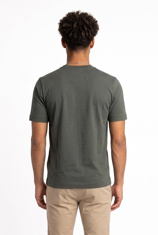 DIKTAT T-SHIRT COTONE SUPIMA DK67103-DK87103 MILITARE