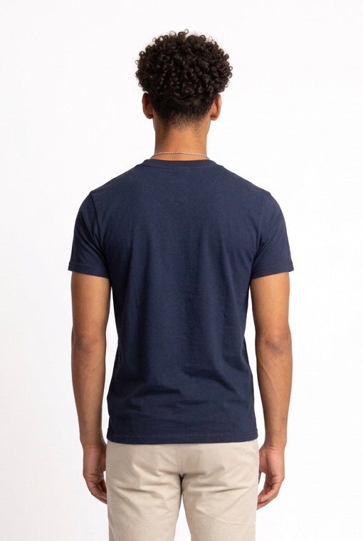 HESKIMO T-SHIRT OXFORD LOGO BRACCIO HE841005 BLUE