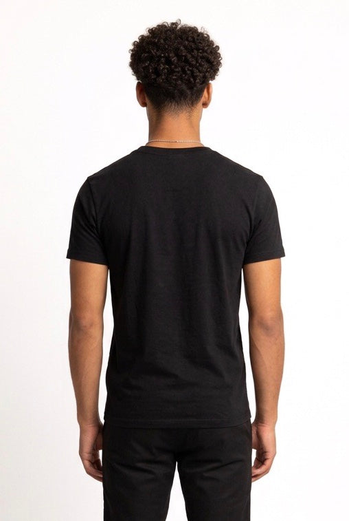 HESKIMO T-SHIRT OXFORD LOGO BRACCIO HE841005 NERO