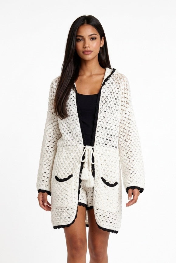 AKEP CARDIGAN GBKD13252 BIANCO