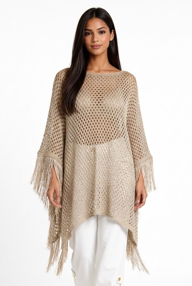 AKEP PONCHO ACKD13039 SABBIA