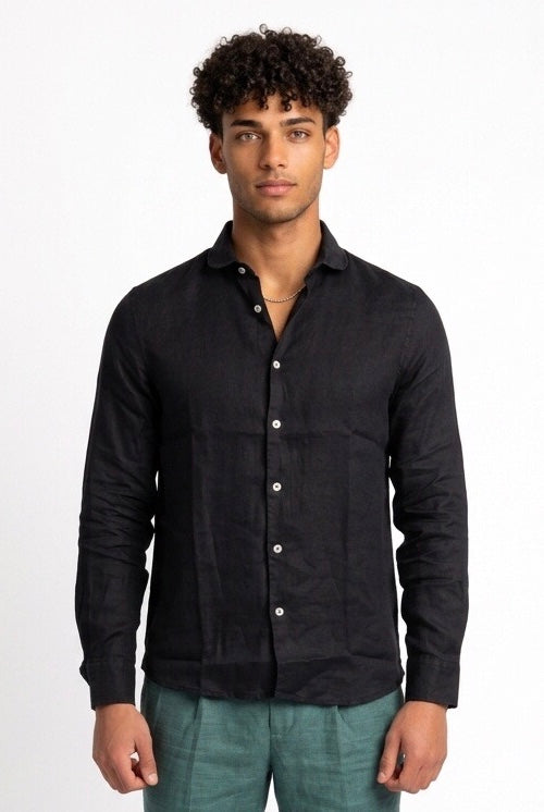 SEINSE CAMICIA NERA CE985SS
