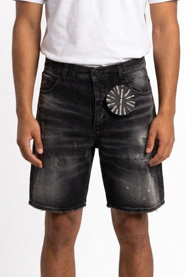 YES LONDON BERMUDA JEANS XS4332 NERO