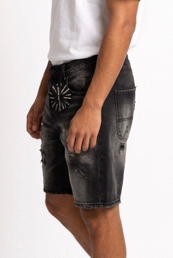 YES LONDON BERMUDA JEANS XS4332 NERO