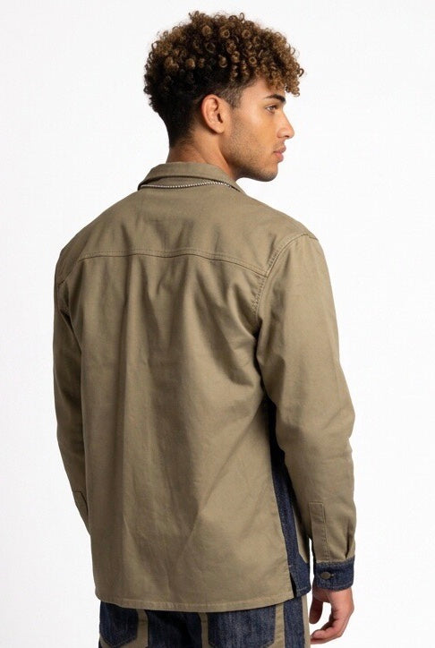 PRIME GIACCA BEIGE/DENIM AG2505