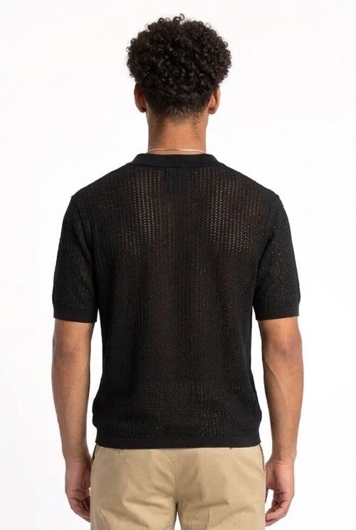 PRIME POLO TRAFORATA GE174 NERA