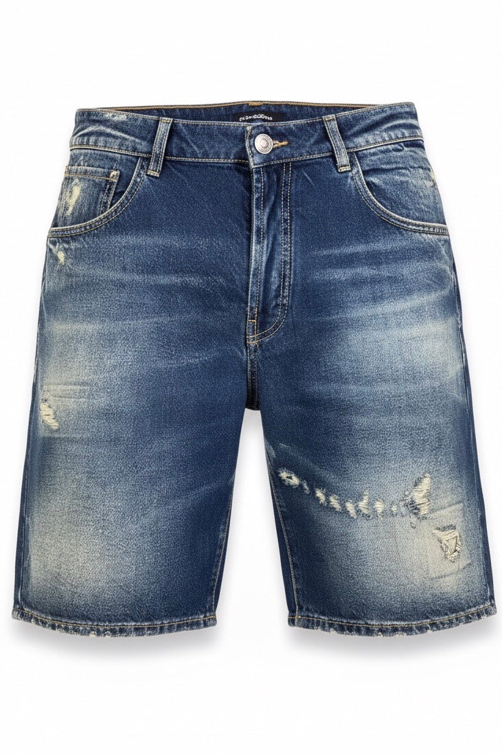 YES LONDON BERMUDA JEANS XS4333 BLU
