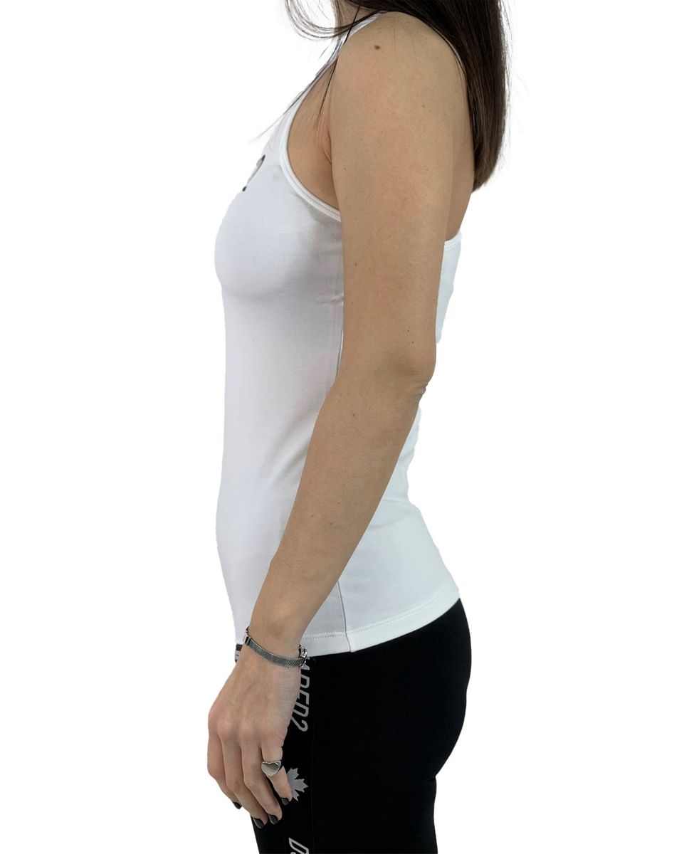 DSQUARED CERESIO 9 CANOTTA BIANCA D8D203900