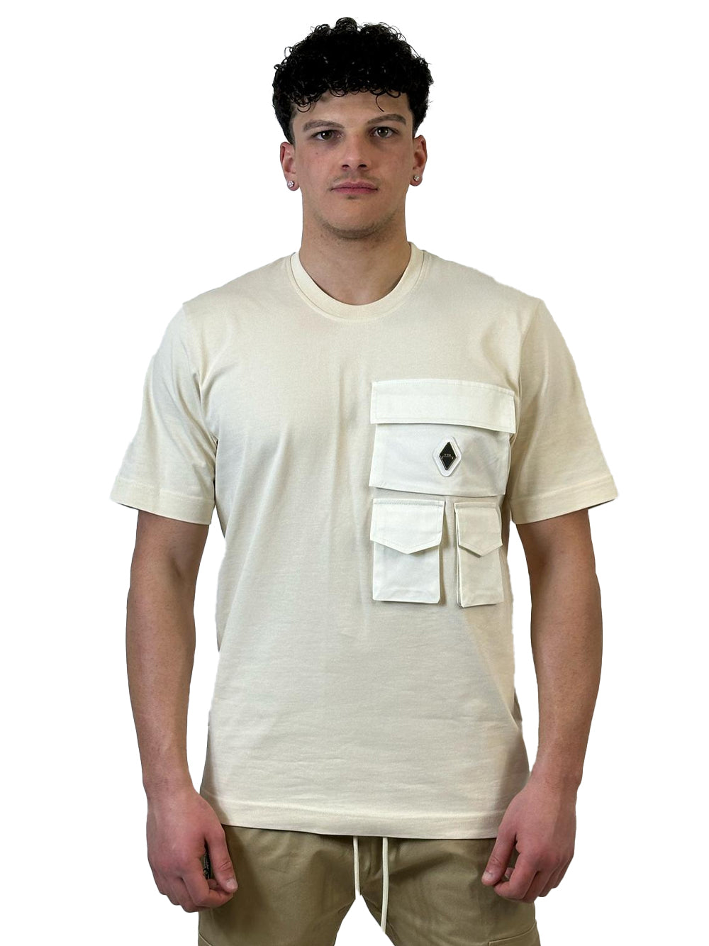 YES LONDON T-SHIRT BEIGE XM4161