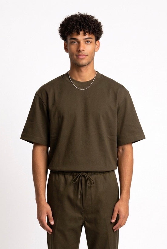 DARK LABEL T SHIRT ST DARK RETRO DRKM827 MORO