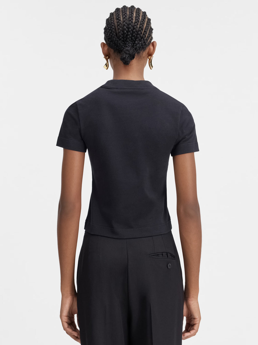 JACQUEMUS LE TSHIRT GROS GRAIN BLACK