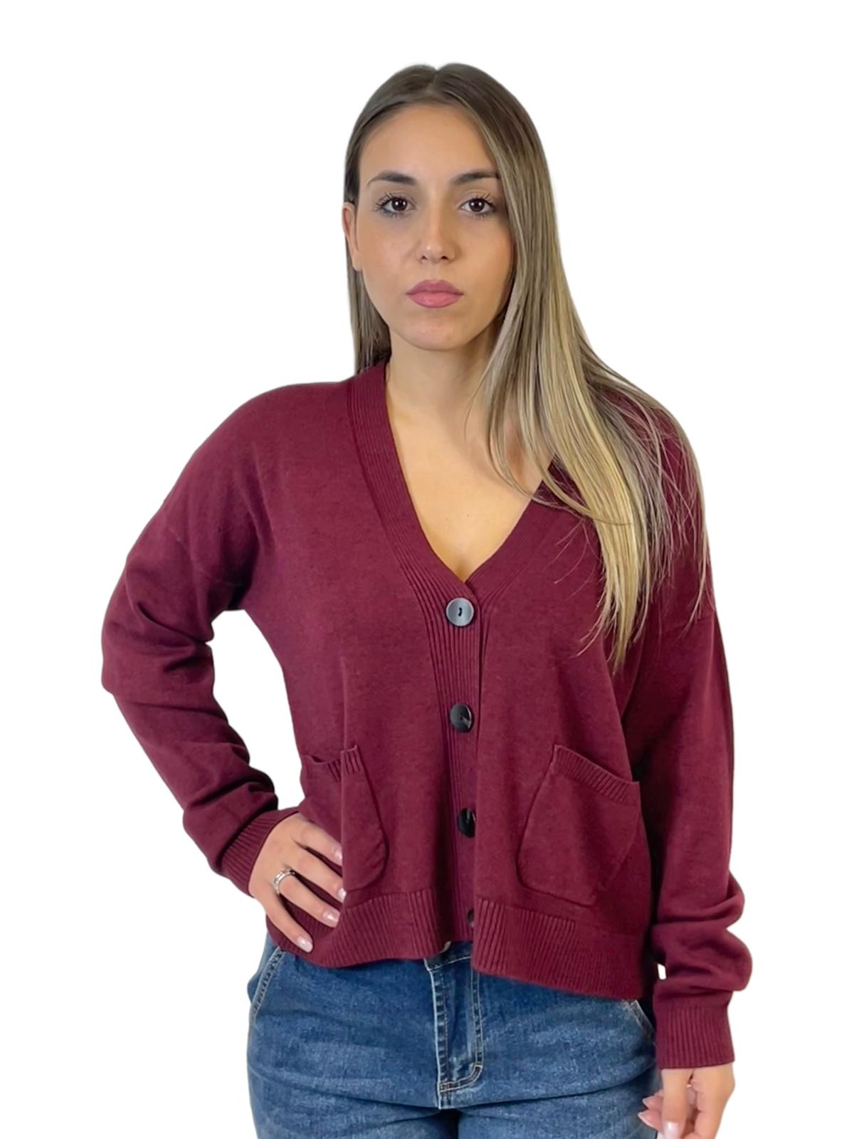 ACCADEMIA 20 CARDIGAN BORDEAUX