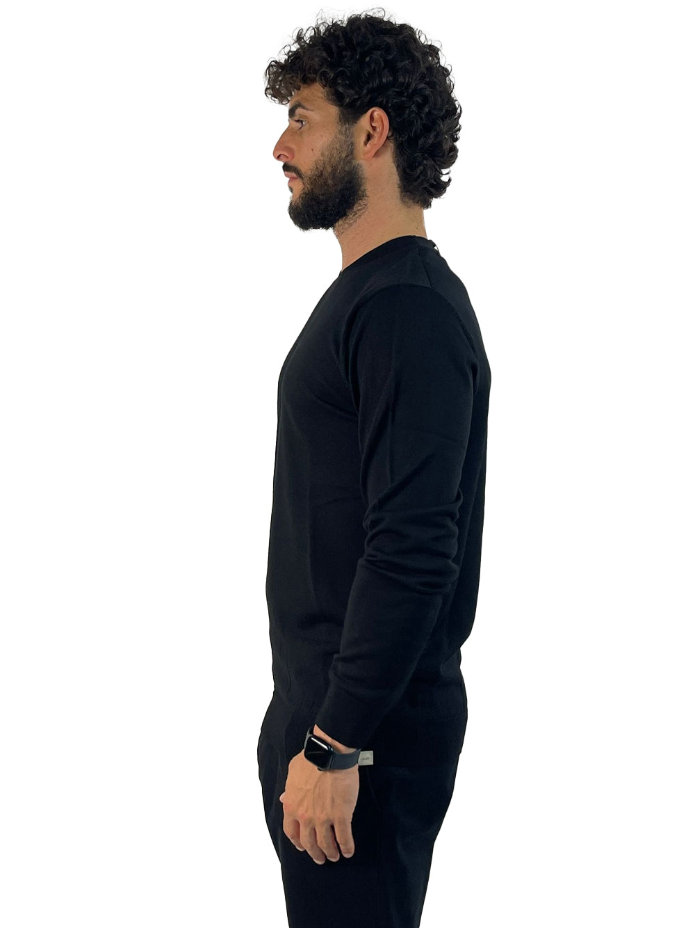 LIU JO MAGLIA BLACK M000P202GIROBASE