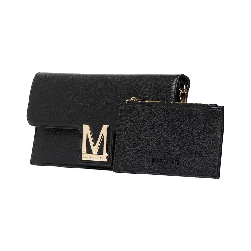 MARC ELLIS TECLA BAG BLACK GOLD