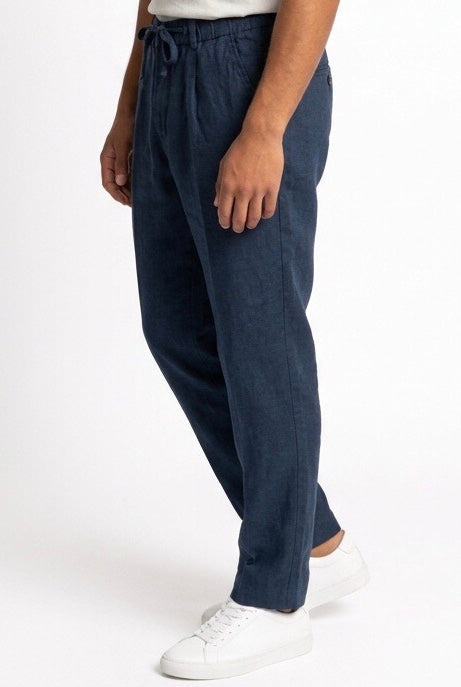 SEINSE PANTALONE LINO PSE1527SS BLU