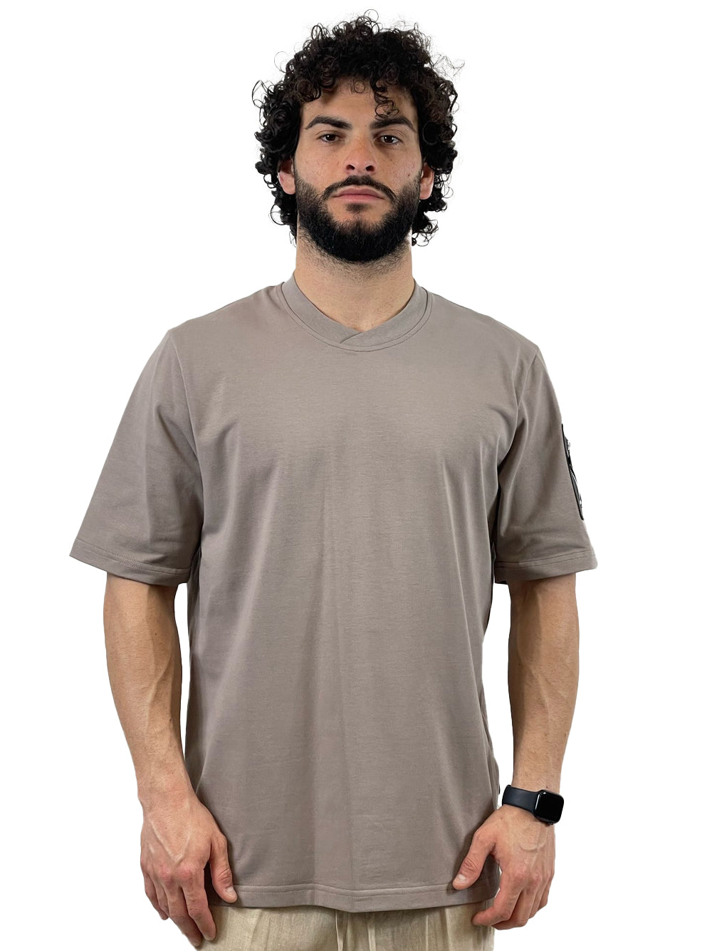 YES LONDON T-SHIRT FANGO/NERO XM4170