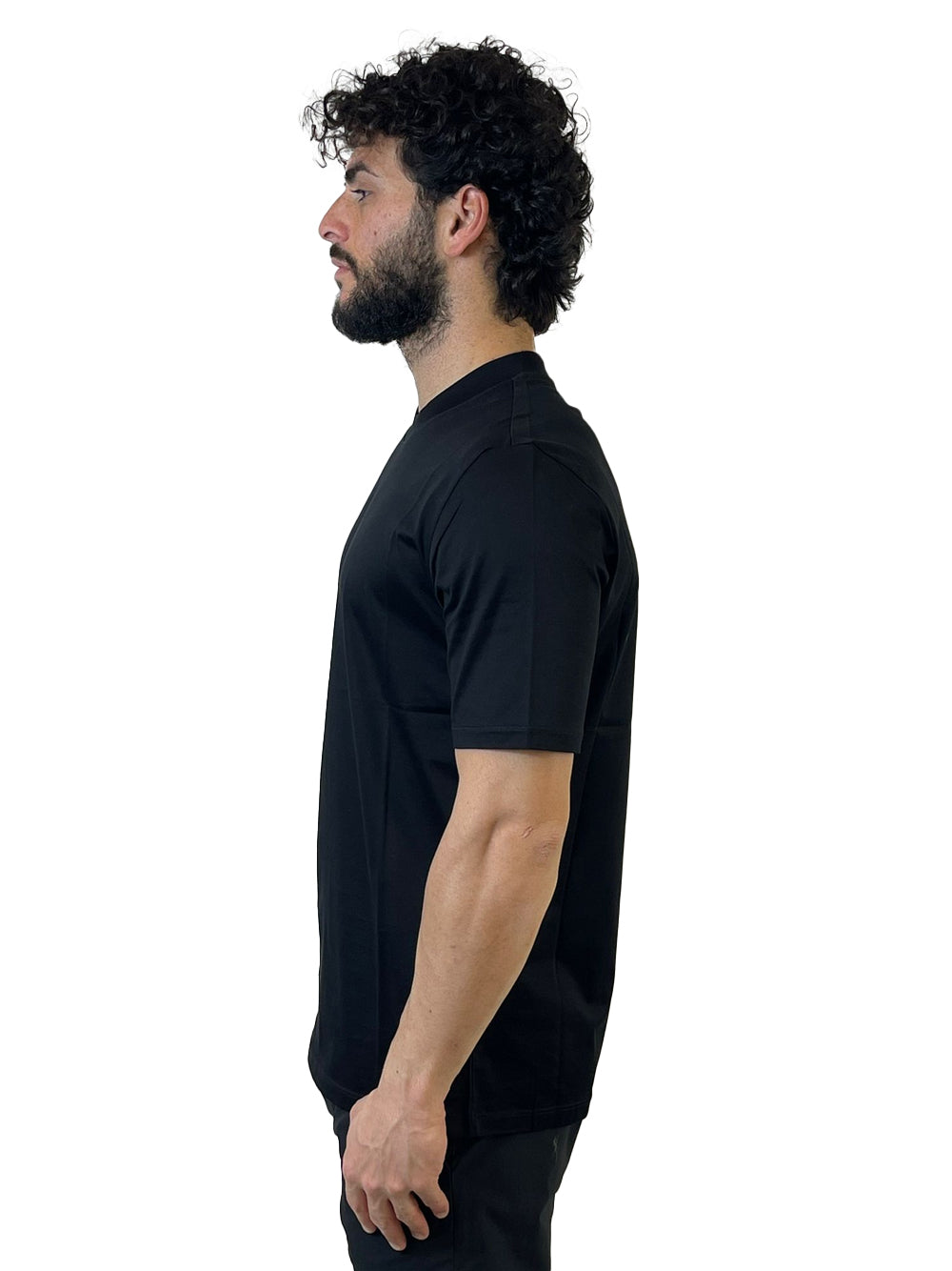 YES LONDON T-SHIRT NERA XM4134