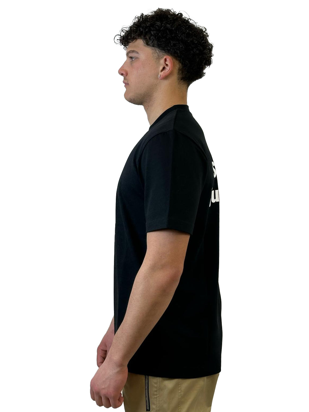 YES LONDON T-SHIRT NERA XM4195