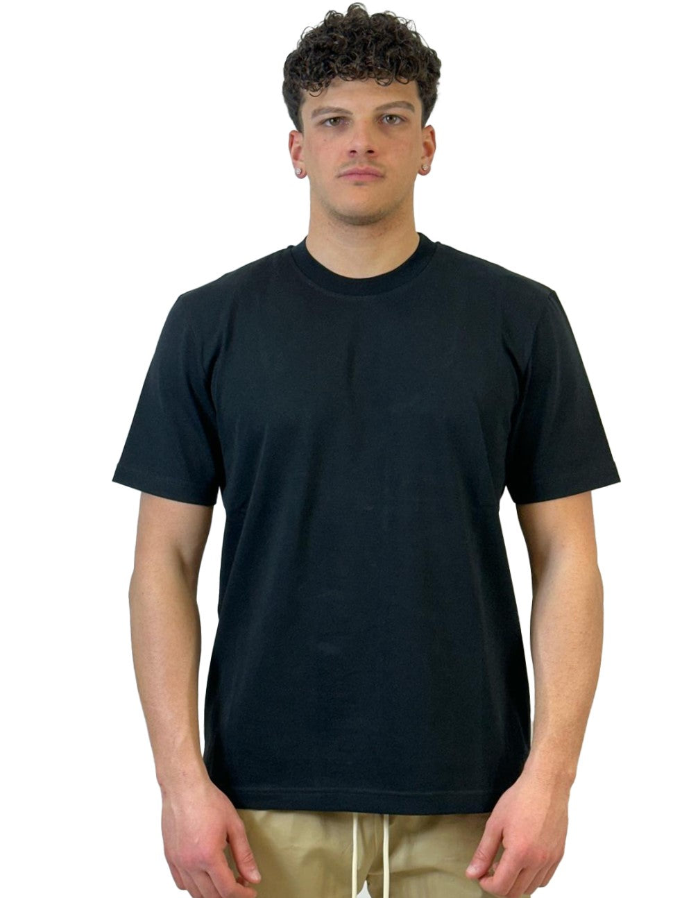 YES LONDON T-SHIRT NERA XM4195