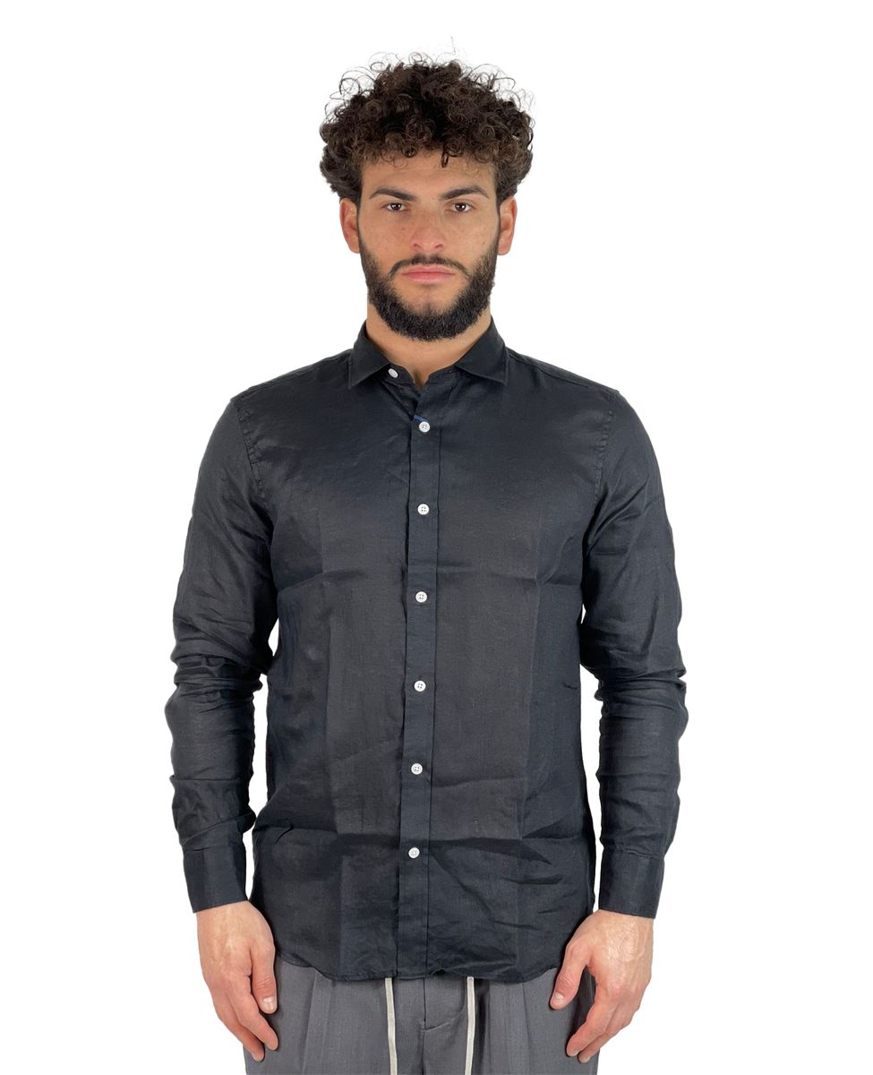 GIANNI LUPO CAMICIA BLACK GL7619S