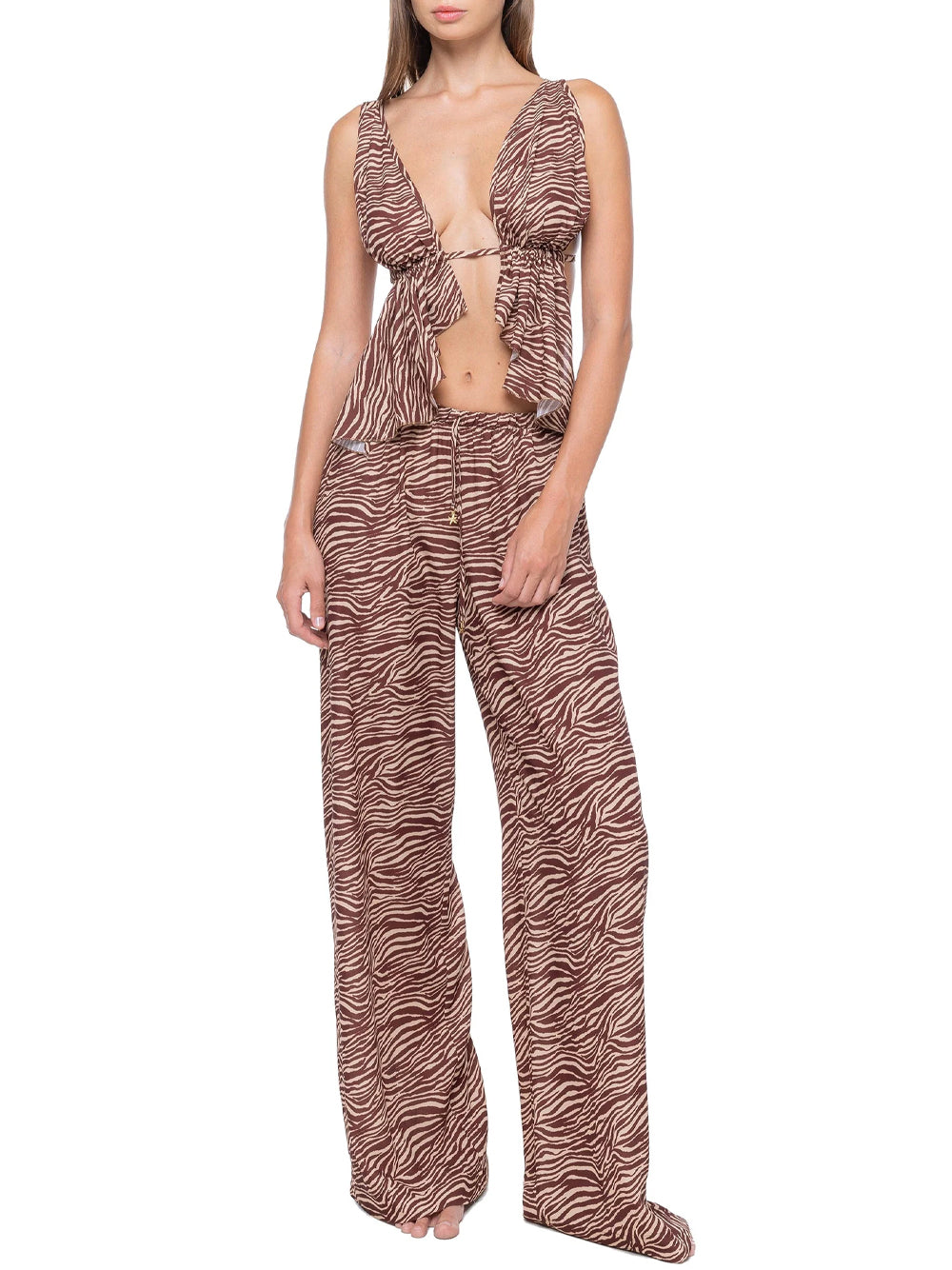 SAND BIKINI COORDSET SELENIA HILDA ZEBRA