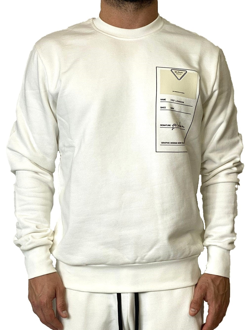 YES LONDON FELPA BIANCA XMF3952