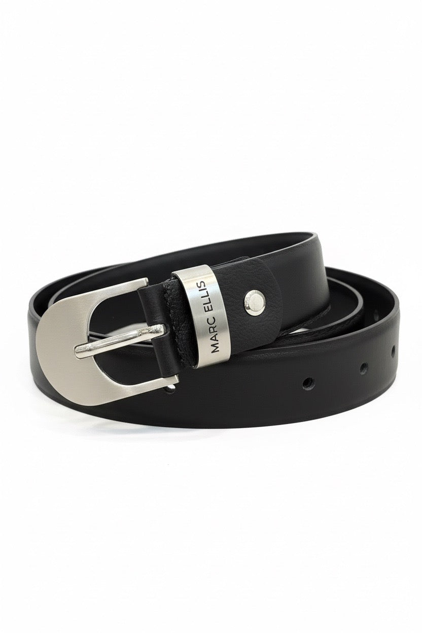 MARC ELLIS ME BELT 178 SA BLACK/SILVER