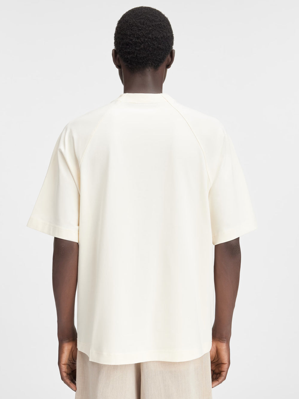 JACQUEMUS LE TSHIRT TYPO LIGHT BEIGE